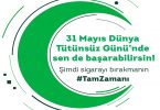31 Mayıs Dünya Tütünsüz Günü