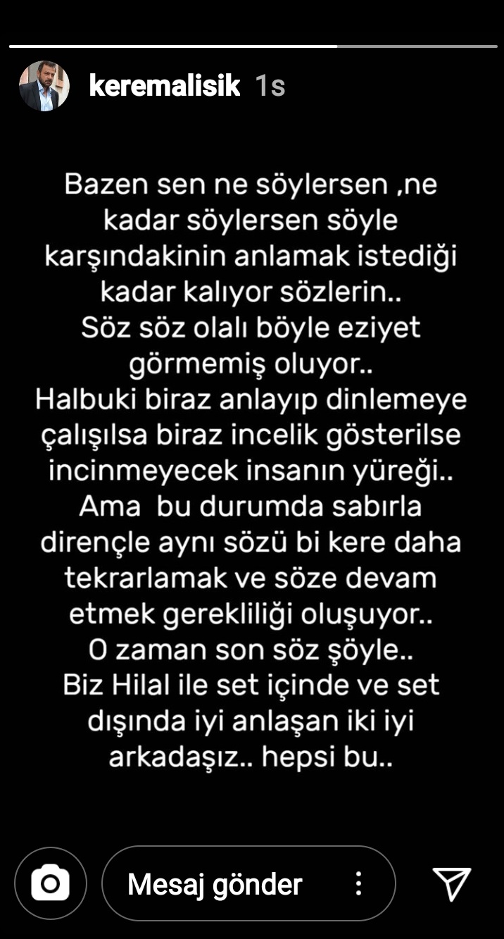 kerem alışık açıklama