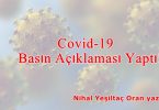 Covid-19 Basın Açıklaması Yaptı!