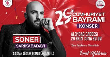 Soner Sarıkabadayı Cumhuriyet Bayramı'nda İstanbul'da