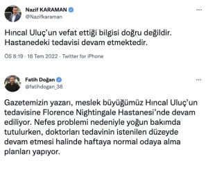 hıncal uluç sağlık durumu